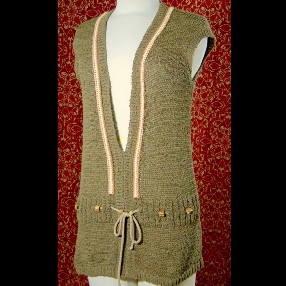CITY UNLTD knit sleeveless sweater vest M✨ - Picture 3 of 7